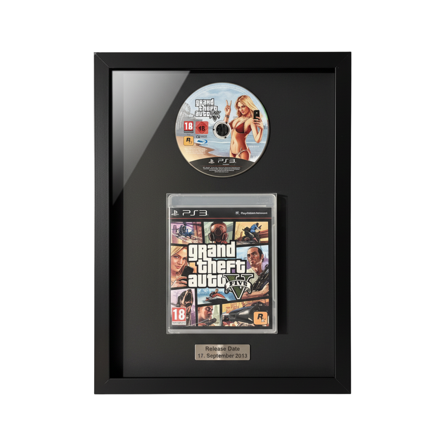 GTA V | GTA 5 (PS3) im Bilderrahmen | Deko für Gamer | Kein Lizenzprodukt
