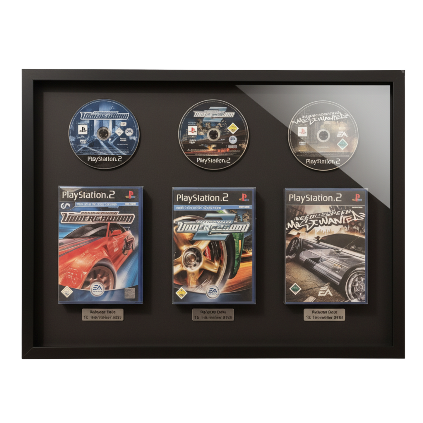 NFS Classics im Bilderrahmen | Deko für Gamer | Kein Lizenzprodukt